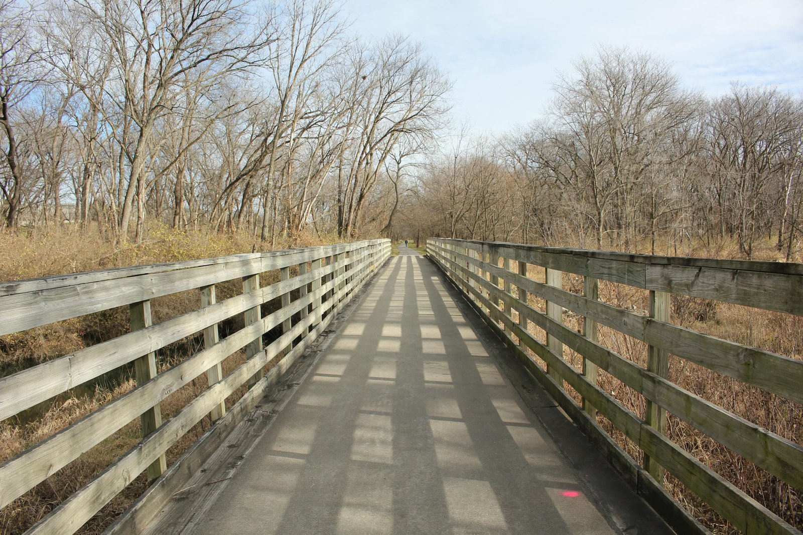 Looking east